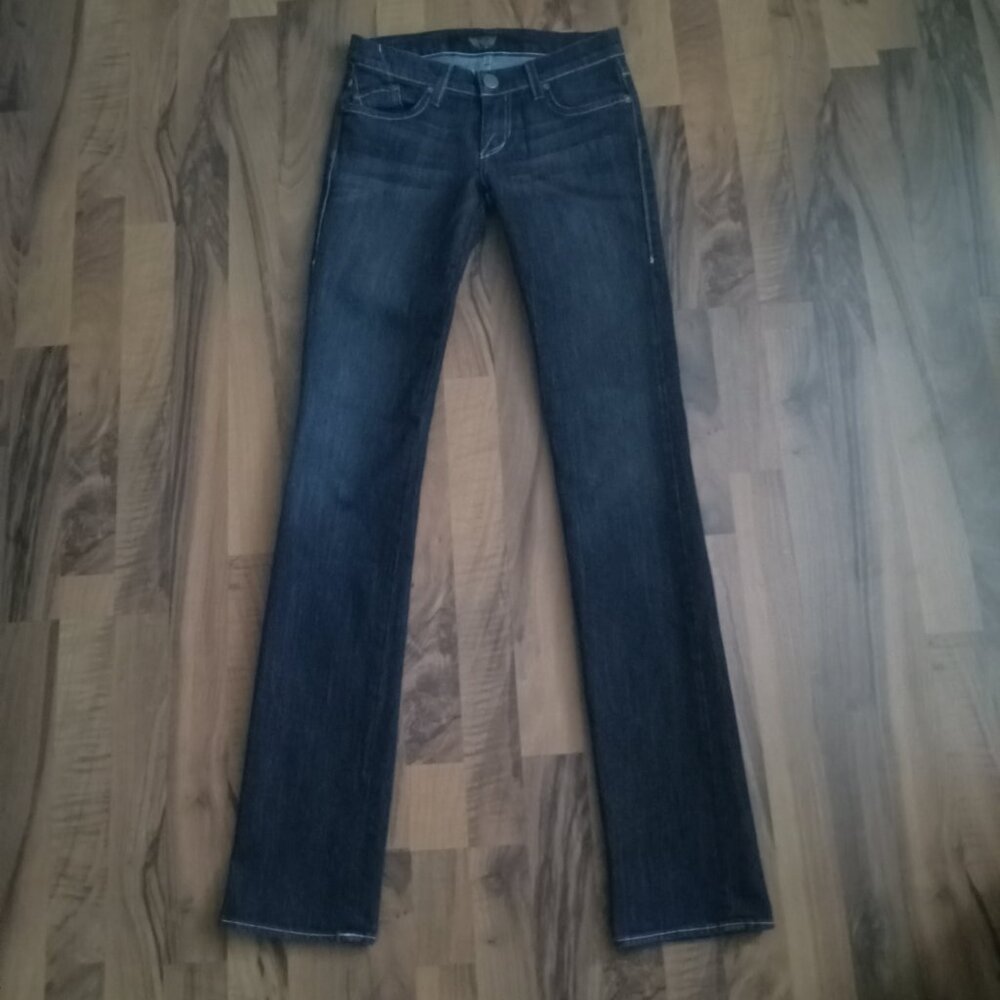 Rock & Republic Women's Straight Leg Jeans - Dark Blue tall long
